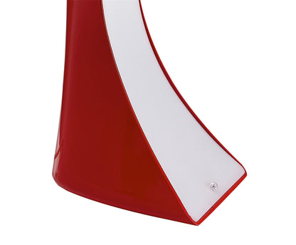 Mantra M1566 Ora Table Lamp 1 Light E27, Gloss Red/White Acrylic/Polished Chrome