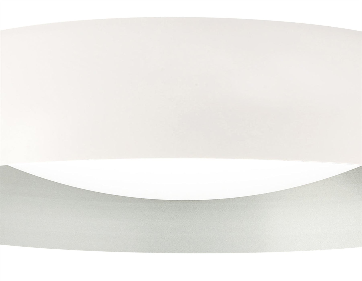 Mantra M4846 Argenta Ceiling Large 30W LED 3000K, 3000lm, Matt White/Silver/White Acrylic, 3yrs Warranty - M4846 Ceiling