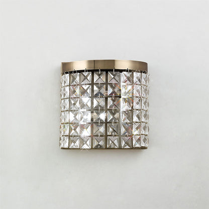 Diyas Cortina Wall Light 2 Light G9 Antique Brass/Crystal