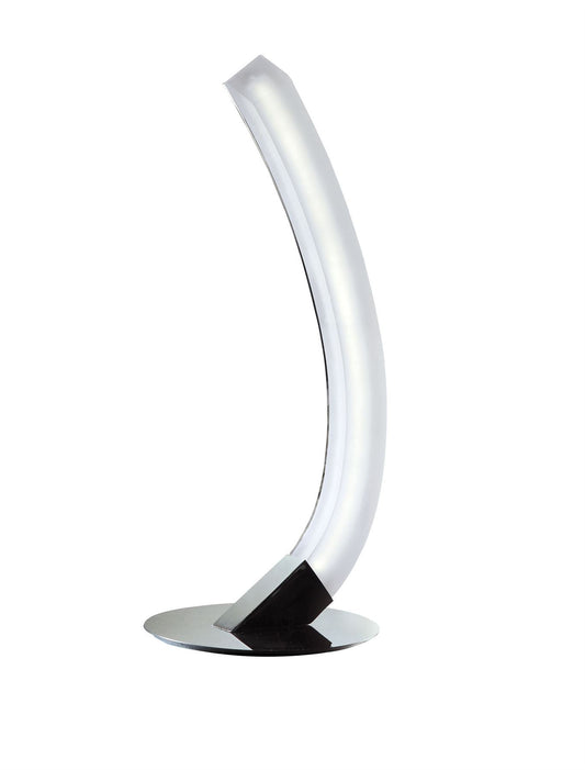 Mantra M3564 On Table Lamp Left 5W LED 3000K, 500lm, Polished Chrome/Frosted Acrylic, 3yrs Warranty
