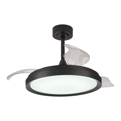 Mistral 51cm 50W LED Dimmable Ceiling Light With Built-In 28W DC Fan, 3000-6500K Remote Control, 3200lm, Black, 5yrs Warranty