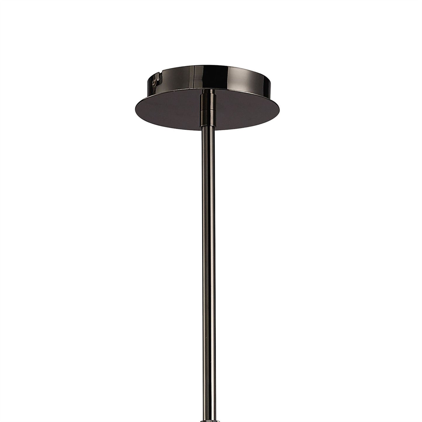 Mantra Eclipse 65cm Telescopic Convertible To Semi Flush 4 Light G9, Black Chrome