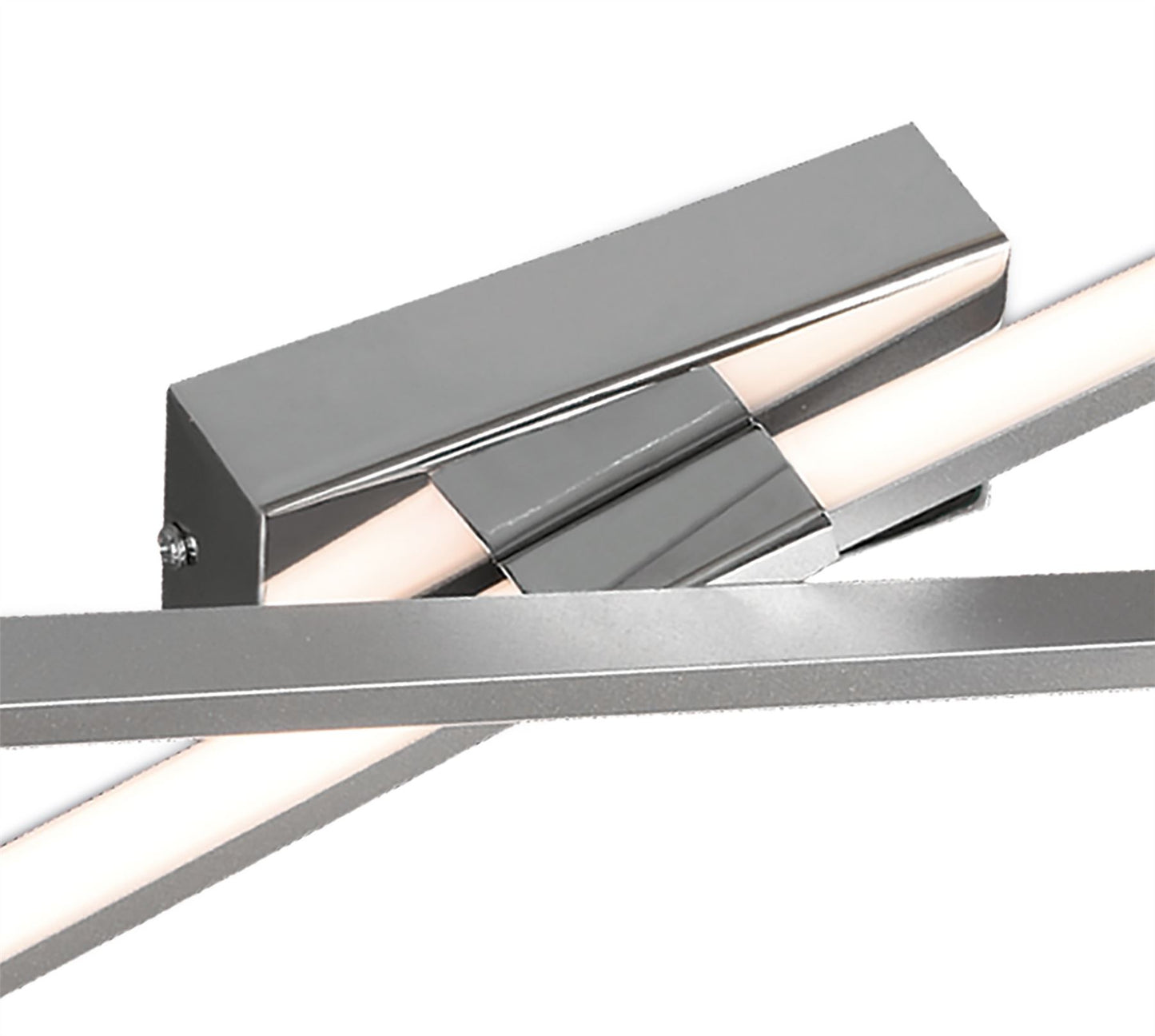 Mantra M5983 Bucle Wall Light 20W LED 3000K, 1750lm, Polished Chrome/White/Frosted Acrylic, 3yrs Warranty