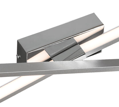 Mantra M5983 Bucle Wall Light 20W LED 3000K, 1750lm, Polished Chrome/White/Frosted Acrylic, 3yrs Warranty
