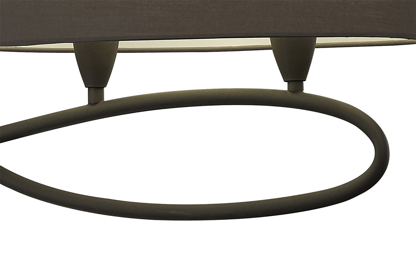 Mantra M3680 Lua Linear Pendant 2 Arm 4 Light E27, Ash Grey with Ash Grey Shades