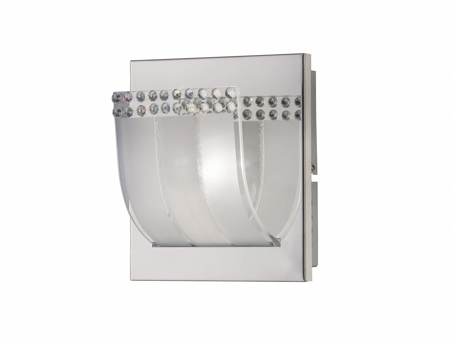 Diyas Charis Wall Light 1 Light G9 Polished Chrome/Glass/Crystal