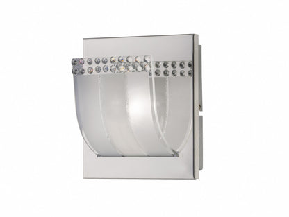 Diyas Charis Wall Light 1 Light G9 Polished Chrome/Glass/Crystal