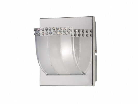 Diyas Charis Wall Light 1 Light G9 Polished Chrome/Glass/Crystal
