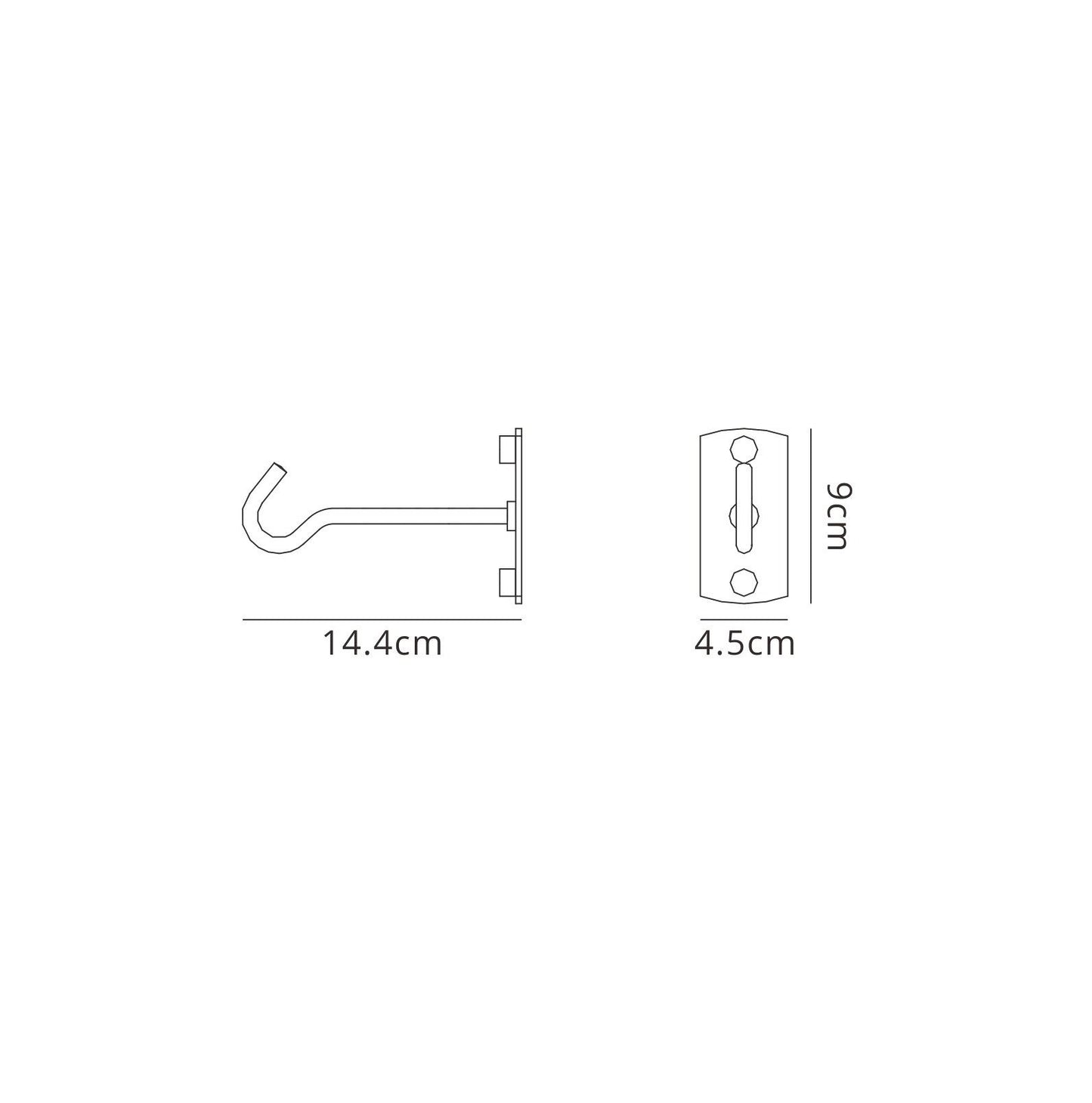 Mantra Fusion Kinke Hook Plate Anthracite, 2yrs Warranty Exterior