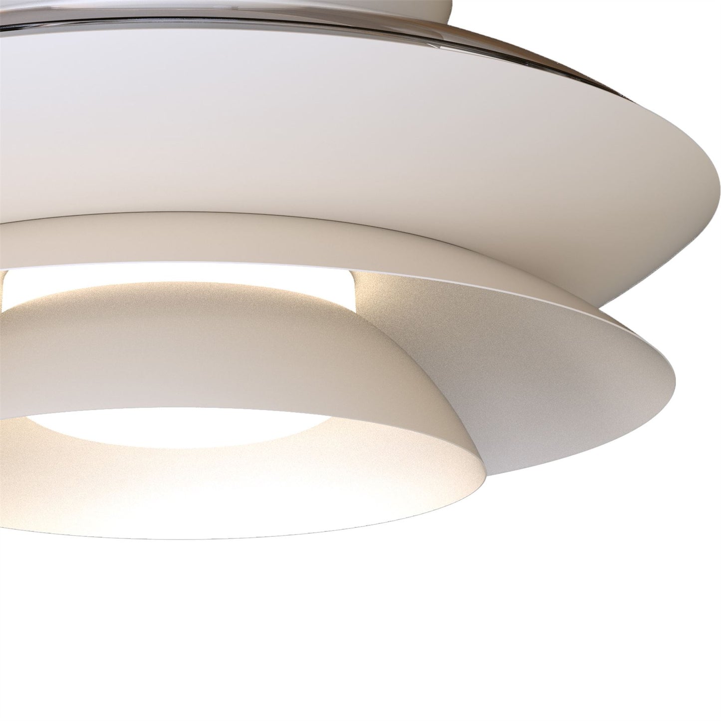 Aconcagua 50cm 20W LED Dimmable Ceiling Light With Built-In 30W DC Fan, 3000-5000K Remote Control, 3600lm, White, 5yrs Warranty