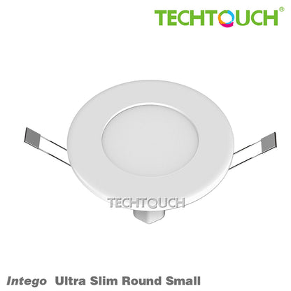 Techtouch Intego Ultra-Slim Round Small 8W White 200lm, Cut Out: 85mm, 3yrs Warranty Recessed
