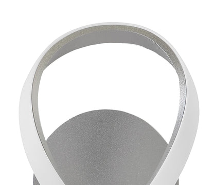 Mantra Knot Switched Wall Light 12W LED 3000K, 840lm, Silver/Frosted Acrylic/Polished Chrome, 3yrs Warranty