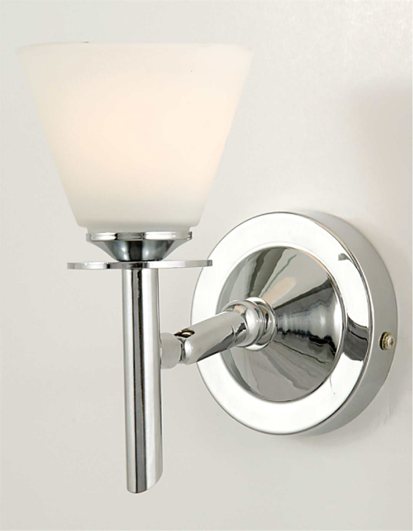 Diyas Kristina Wall Light 1 Light G9 Polished Chrome/Opal Glass