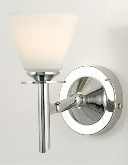 Diyas Kristina Wall Light 1 Light G9 Polished Chrome/Opal Glass