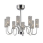 Diyas Martina 55cm  8 Light G4 Polished Chrome/Crystal, NOT LED/CFL Compatible Ceiling Pendant Light Fitting