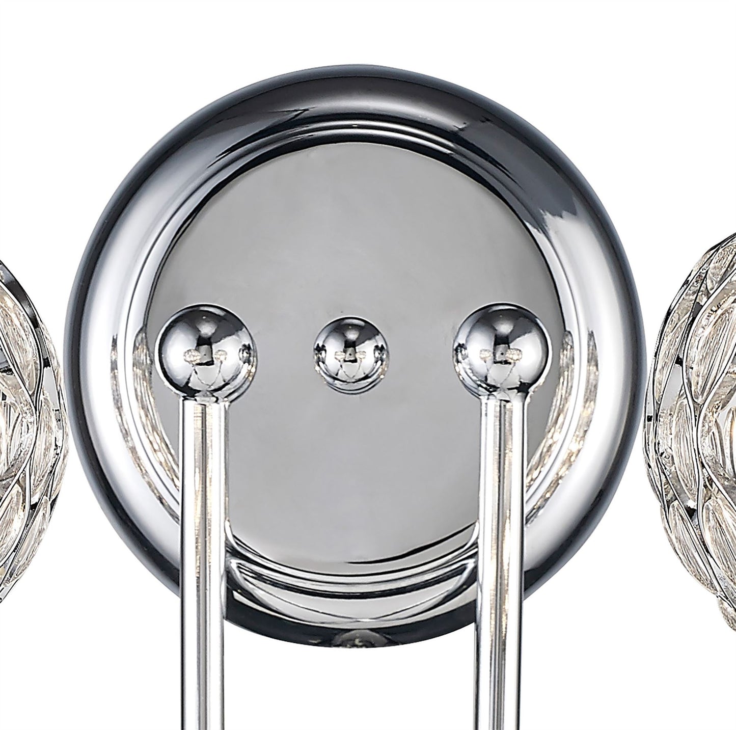 Diyas Chelsie Wall Light 2 Light G9 Polished Chrome/Clear Beaded Glass