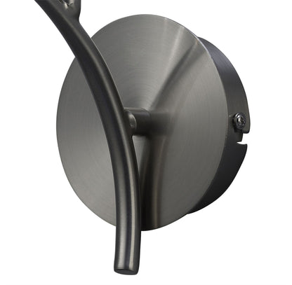 Mantra Iku Wall Light Switched 1 Light G9, Satin Nickel