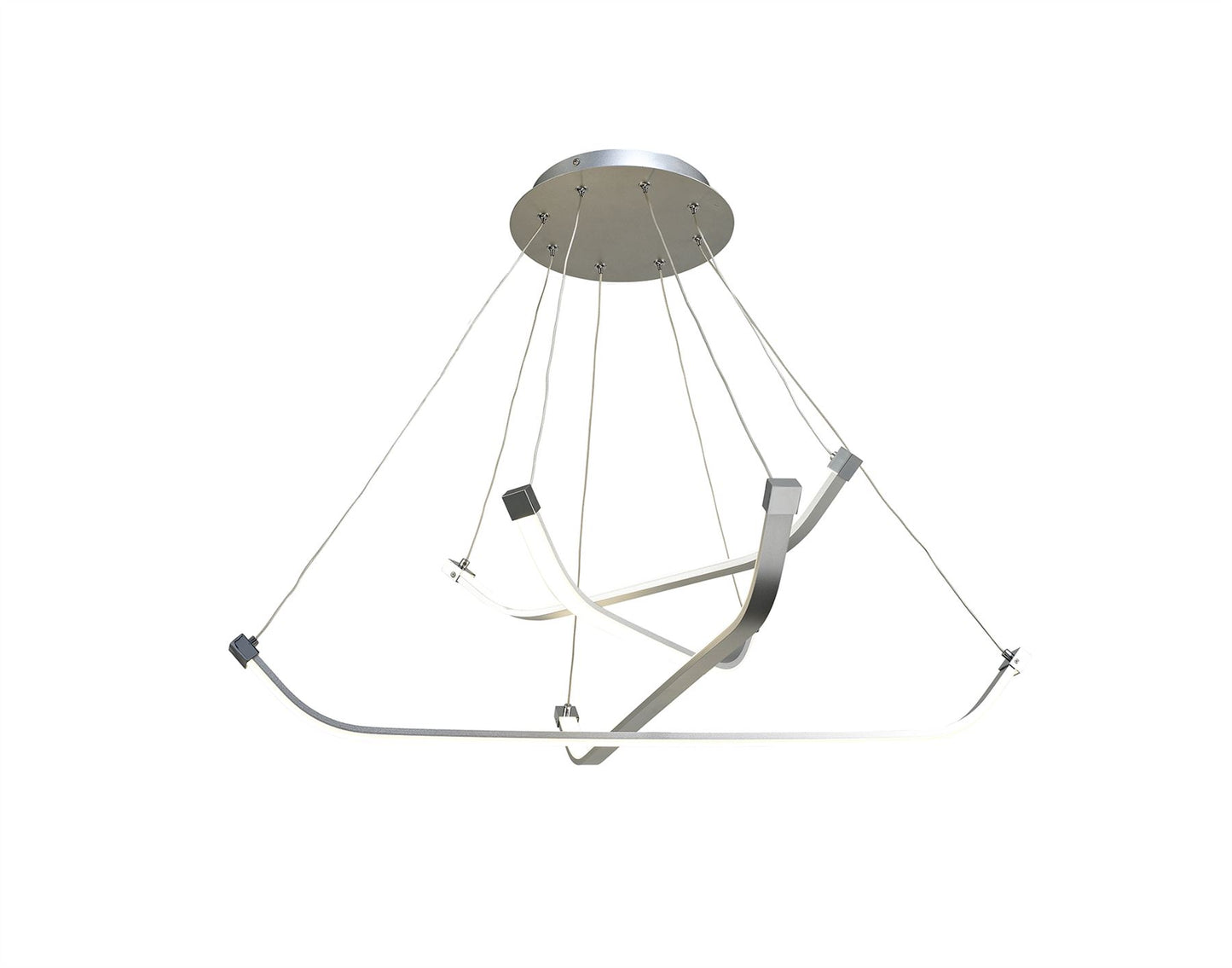 Mantra M5571 Papua Ceiling LED Light 36W, 2800lm, 3000K Polished Chrome/White Acrylic, 3yrs Warranty