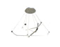 Mantra M5571 Papua Ceiling LED Light 36W, 2800lm, 3000K Polished Chrome/White Acrylic, 3yrs Warranty