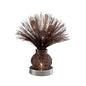 Diyas Home Lenore Aluminium (DH) Lenore Table Lamp 4 Light G4 Brown/Polished Polished Chrome, NOT LED/CFL Compatible