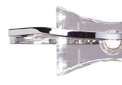 Mantra Kromo Wall Light Switched 2 Light G9, Polished Chrome