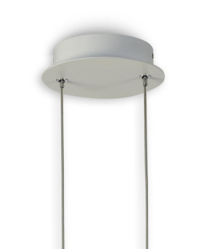 Mantra M6170 Ring Pendant 50cm Round, 23W LED, 3000K, 1600lm, White, 5yrs Warranty