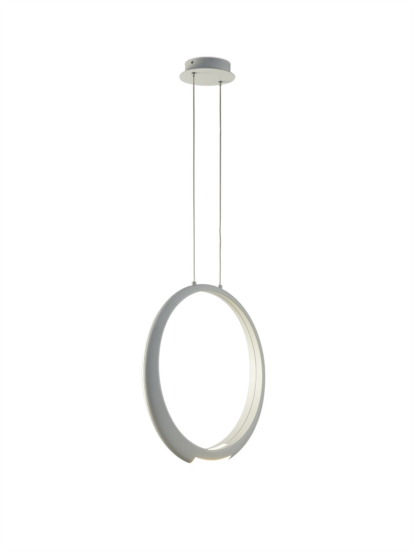 Mantra M6170 Ring Pendant 50cm Round, 23W LED, 3000K, 1600lm, White, 5yrs Warranty