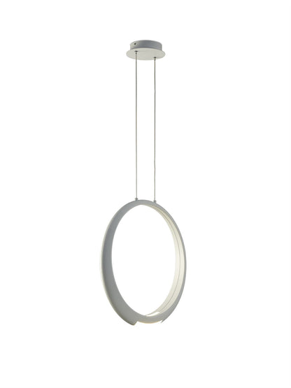 Mantra M6170 Ring Pendant 50cm Round, 23W LED, 3000K, 1600lm, White, 5yrs Warranty
