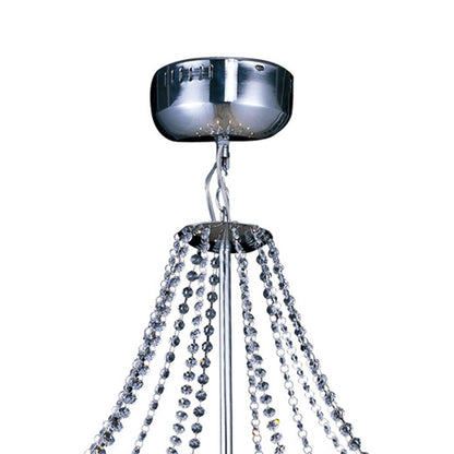 Diyas Zest 63cm  Round 18 Light G4 Polished Chrome/Crystal, NOT LED/CFL Compatible Ceiling Pendant Light Fitting