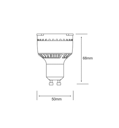 Luxram Skylense LED GU10 6.5W White 6400K 550lm (Chrome) LED