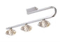 Mantra Alfa Ceiling Linear Bar 3 Light G9, Polished Chrome