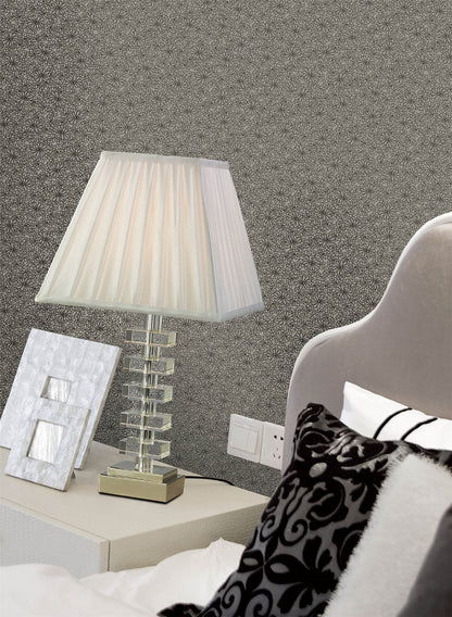 Diyas Dusit Crystal Table Lamp WITHOUT SHADE 1 Light E14 Silver Finish