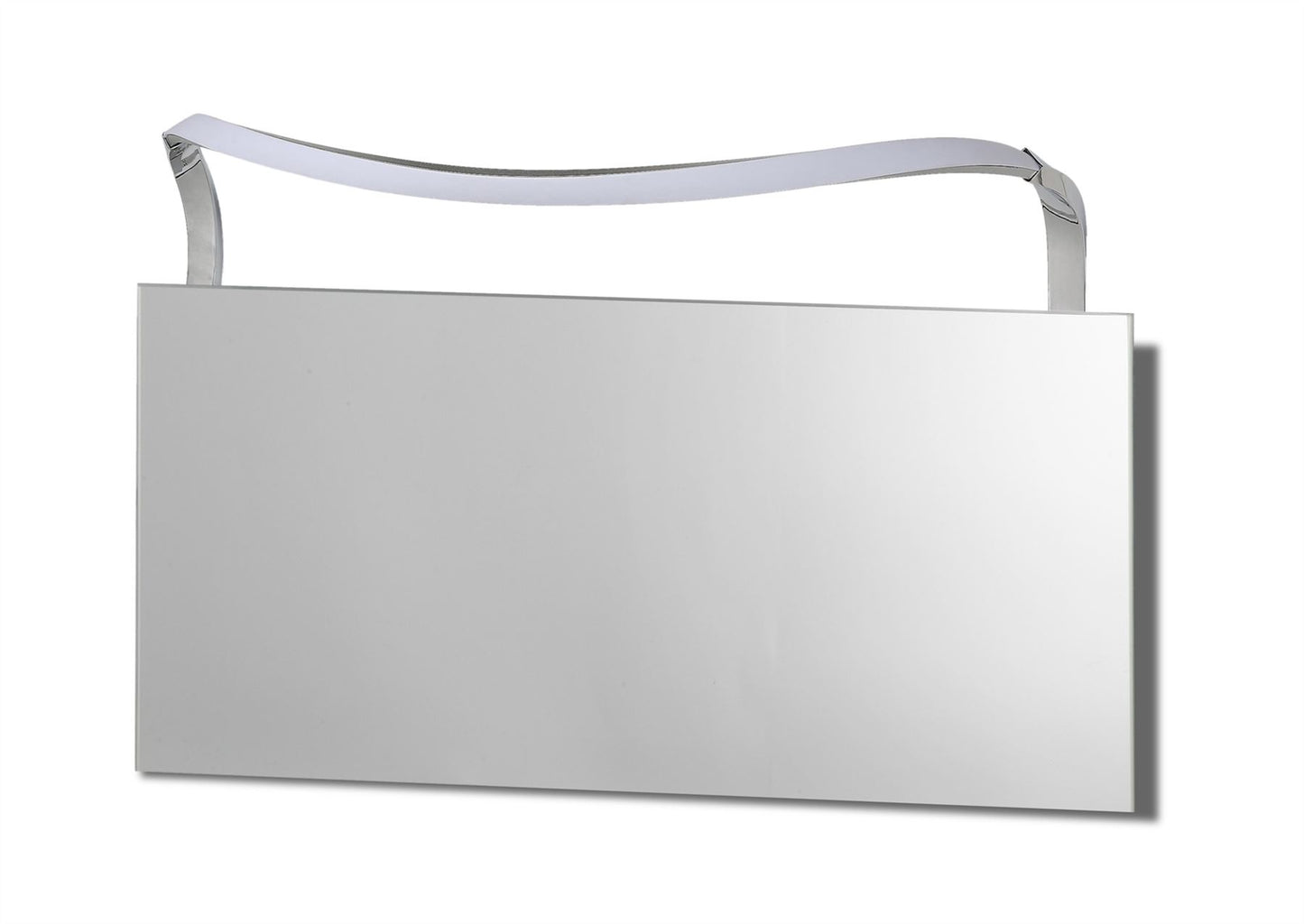 Mantra M5089 Sisley Wall Light 12W LED Big Wave IP44 4000K, 950lm, Silver/Frosted Acrylic/Polished Chrome, 3yrs Warranty