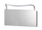 Mantra M5089 Sisley Wall Light 12W LED Big Wave IP44 4000K, 950lm, Silver/Frosted Acrylic/Polished Chrome, 3yrs Warranty