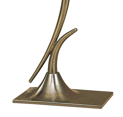 Mantra Flavia lavia Table Lamp 1 Light G9, Antique Brass