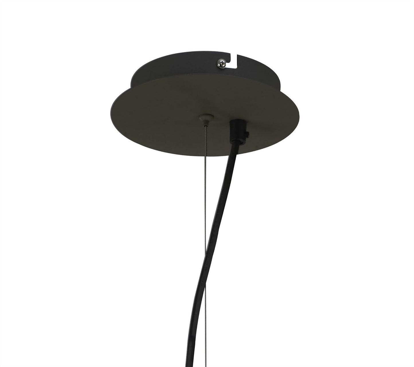 Mantra M3684 Lua Pendant 3 Light E27, Ash Grey with Ash Grey Shade