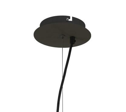 Mantra M3684 Lua Pendant 3 Light E27, Ash Grey with Ash Grey Shade