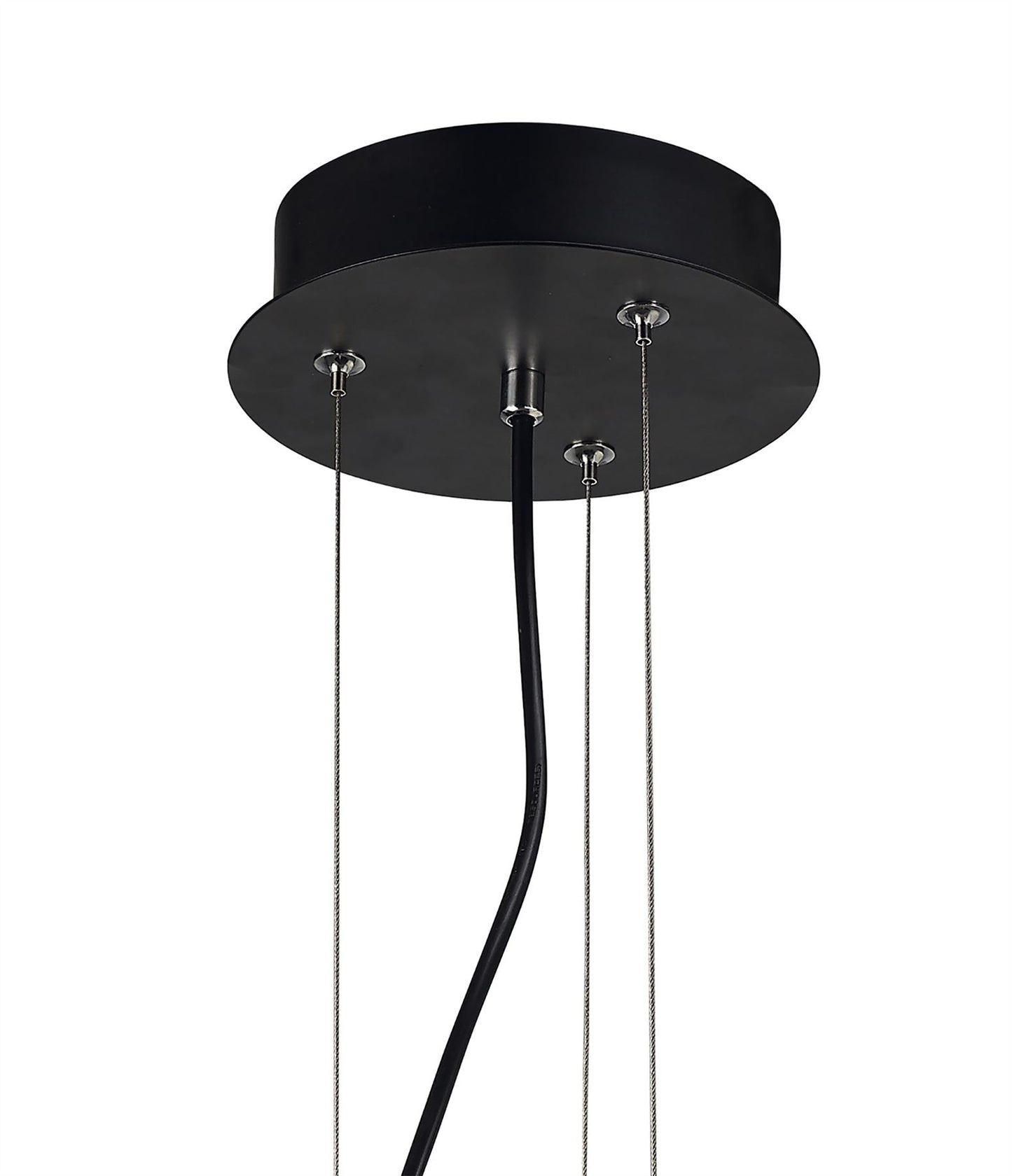 Mantra M4841 Argenta Pendant Small 18W LED 3000K, 1800lm, Matt Black/Silver/White Acrylic, 3yrs Warranty
