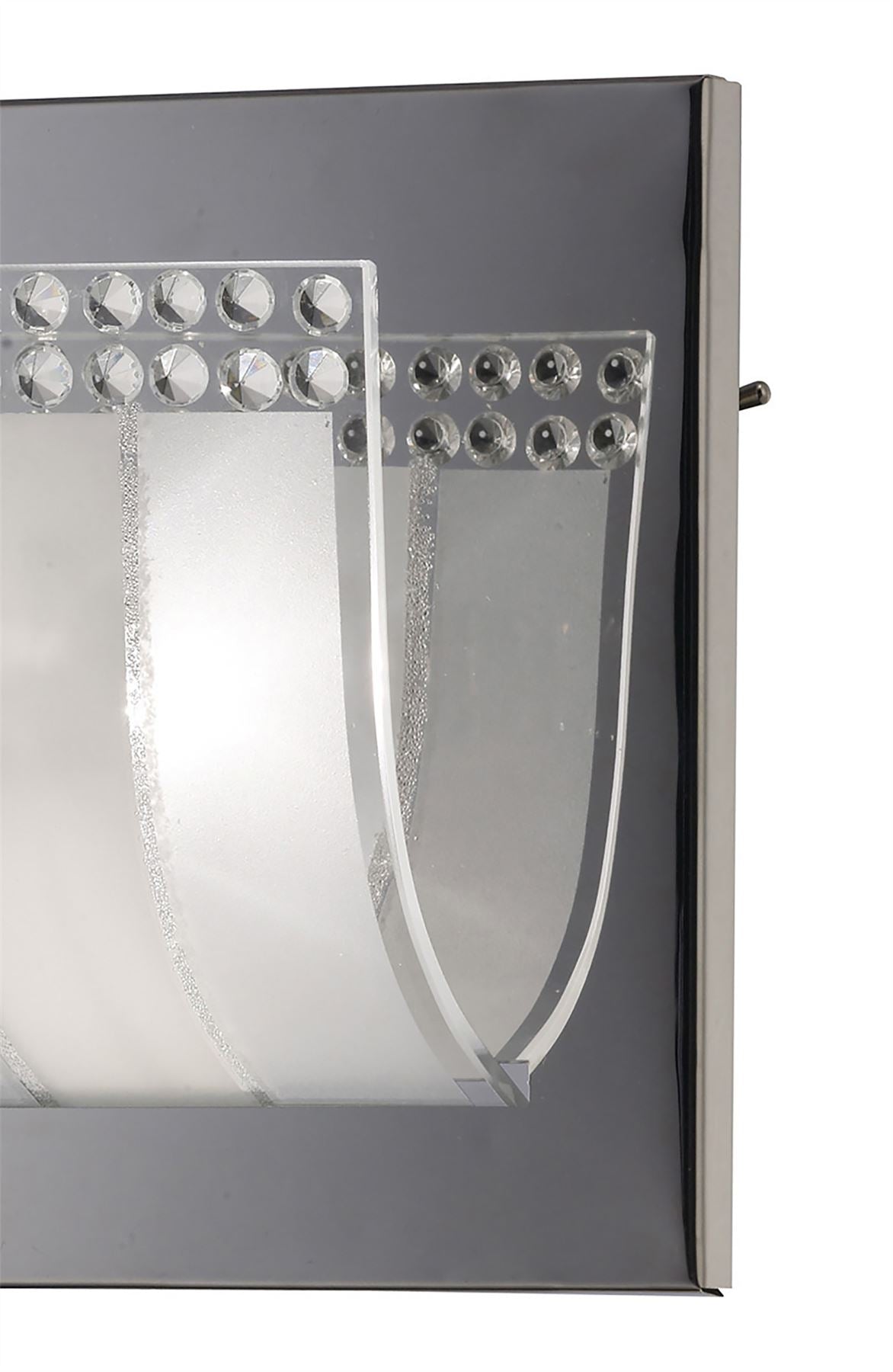 Diyas Charis Wall Light Switched 2 Light G9 Polished Chrome/Glass/Crystal