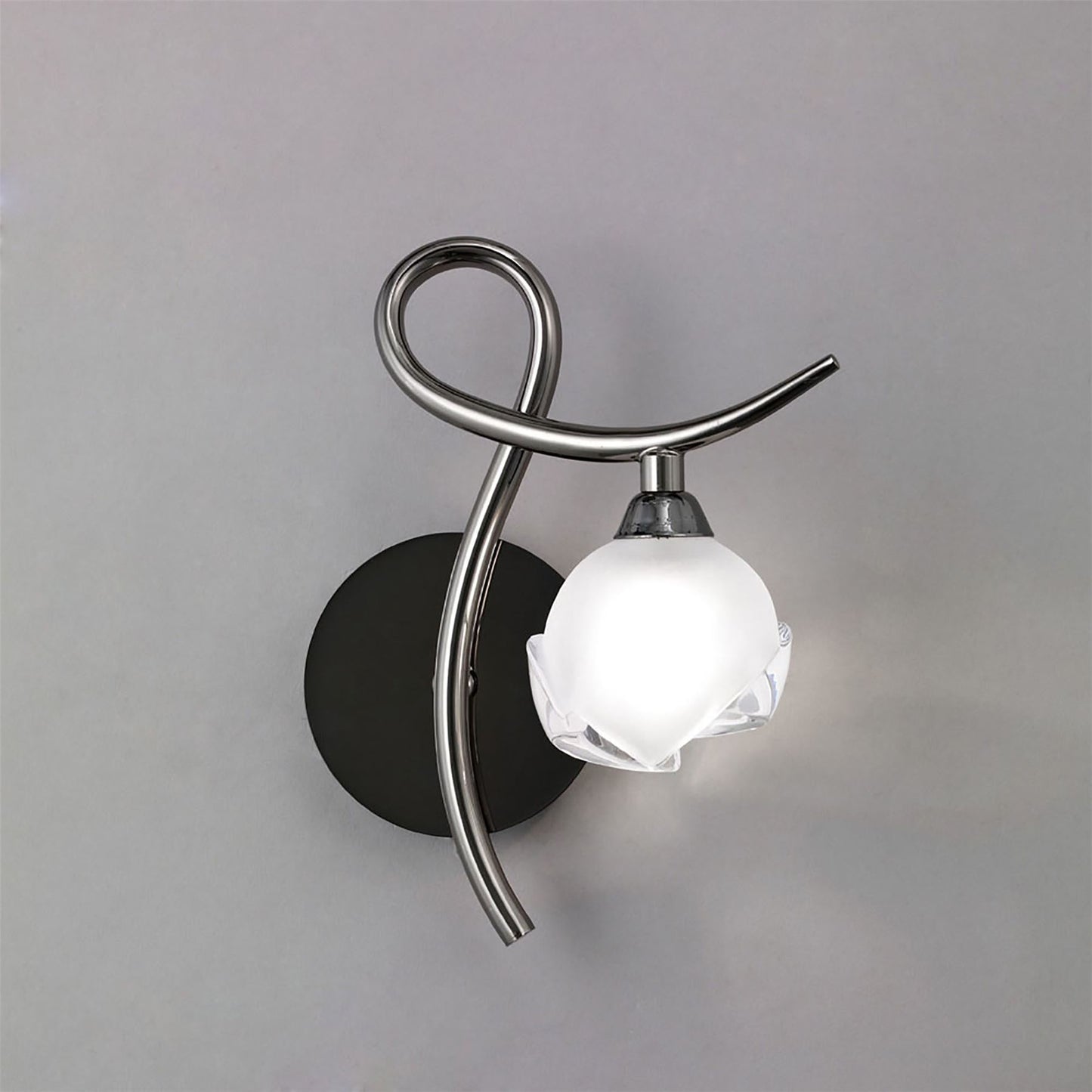 Mantra Fragma Wall Light Right 1 Light G9, Black Chrome