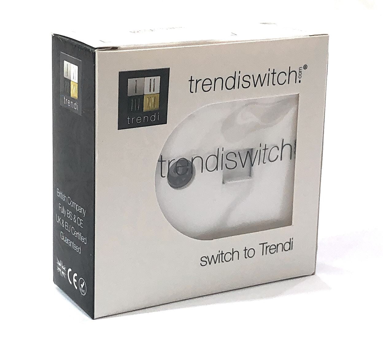 Trendi Artistic Modern TV Co-axial Socket + Telephone Socket White ART-TLP+TVWH