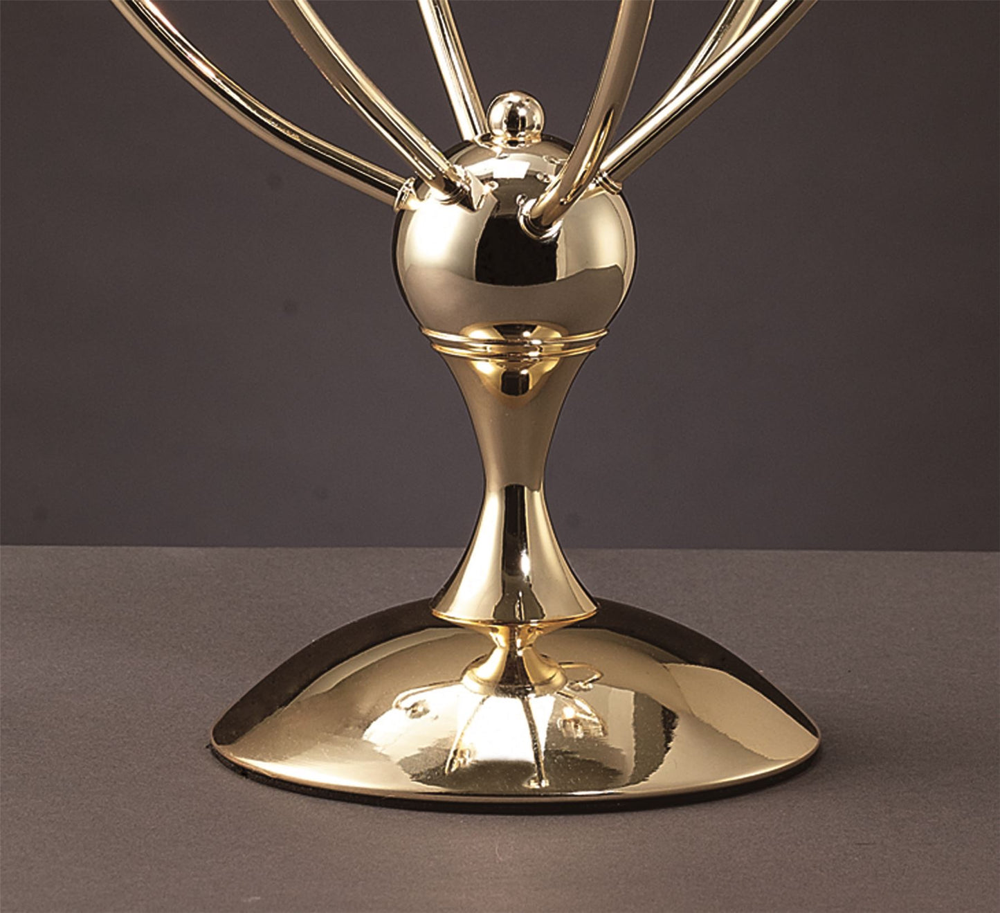 Diyas Xeena Crystal Table Lamp 3 Light G4 French Gold, NOT LED/CFL Compatible