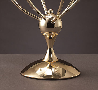 Diyas Xeena Crystal Table Lamp 3 Light G4 French Gold, NOT LED/CFL Compatible