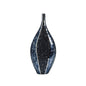 Diyas Home (DH) Sapphire Mosaic Vase Tall Blue/Silver Mosaic