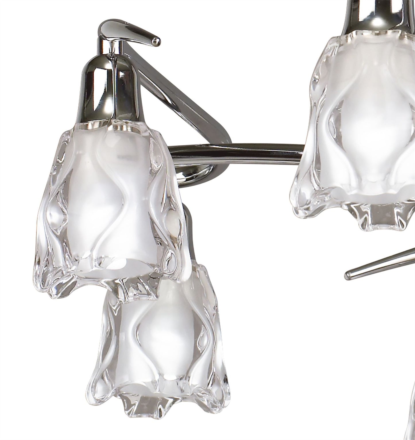 Mantra Amel 75cm Telescopic 8 Light L1/SGU10, Polished Chrome, CFL Lamps INCLUDED