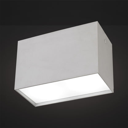 Mantra Fusion M5630 Kailua Flush Rectangular 2 x GU10, Silver - M5630 Ceiling