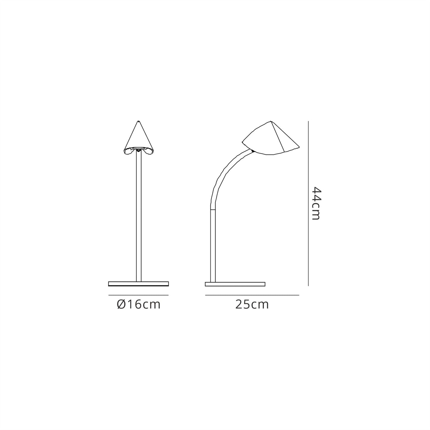 Mantra Capuccina Small 1 Light Table Lamp, 8.5W LED, 3000K, 610lm, White, 3yrs Warranty