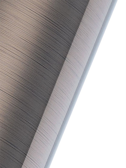 Deco Dako Black Pendant 1 Light E27 with 200 x 150mm Metallic Gun Metal Finish Cylinder Shade, c/w Ceiling Bracket