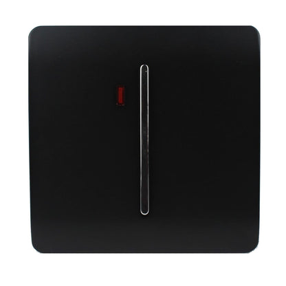 Trendi Artistic Modern 45 A Cooker Light Switch & Neon Insert Black ART-WHS2BK
