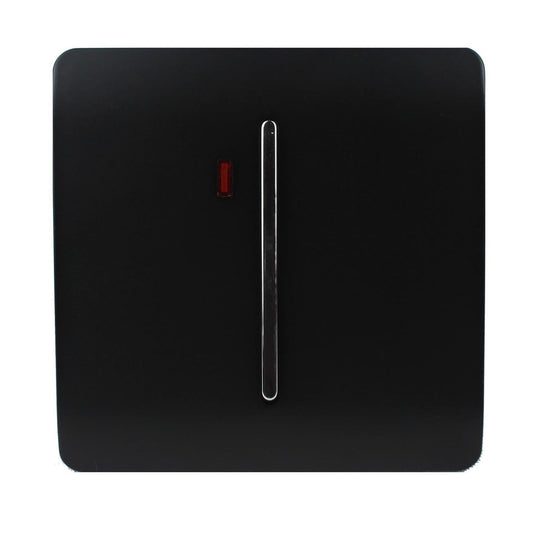 Trendi Artistic Modern 45 A Cooker Light Switch & Neon Insert Black ART-WHS2BK